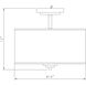 Grove 2 Light 14 inch Satin Nickel Semi-Flush Ceiling Light